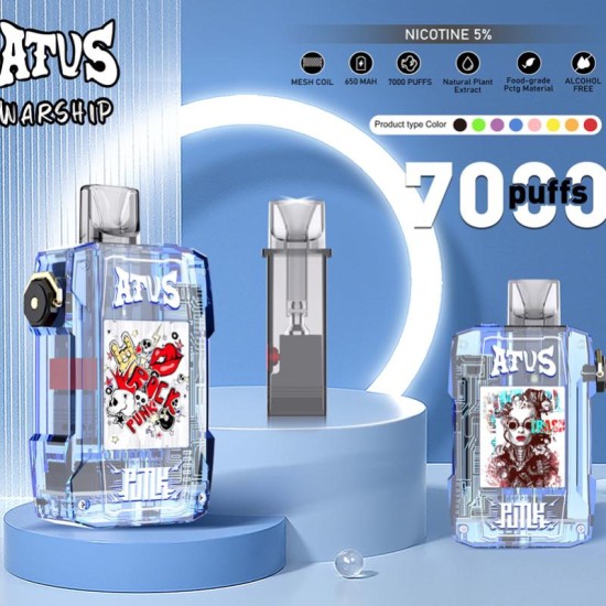 ATVS Warship 7000 Puffs Vape Pod ATVS Warship 7000 Puffs Vape Pod